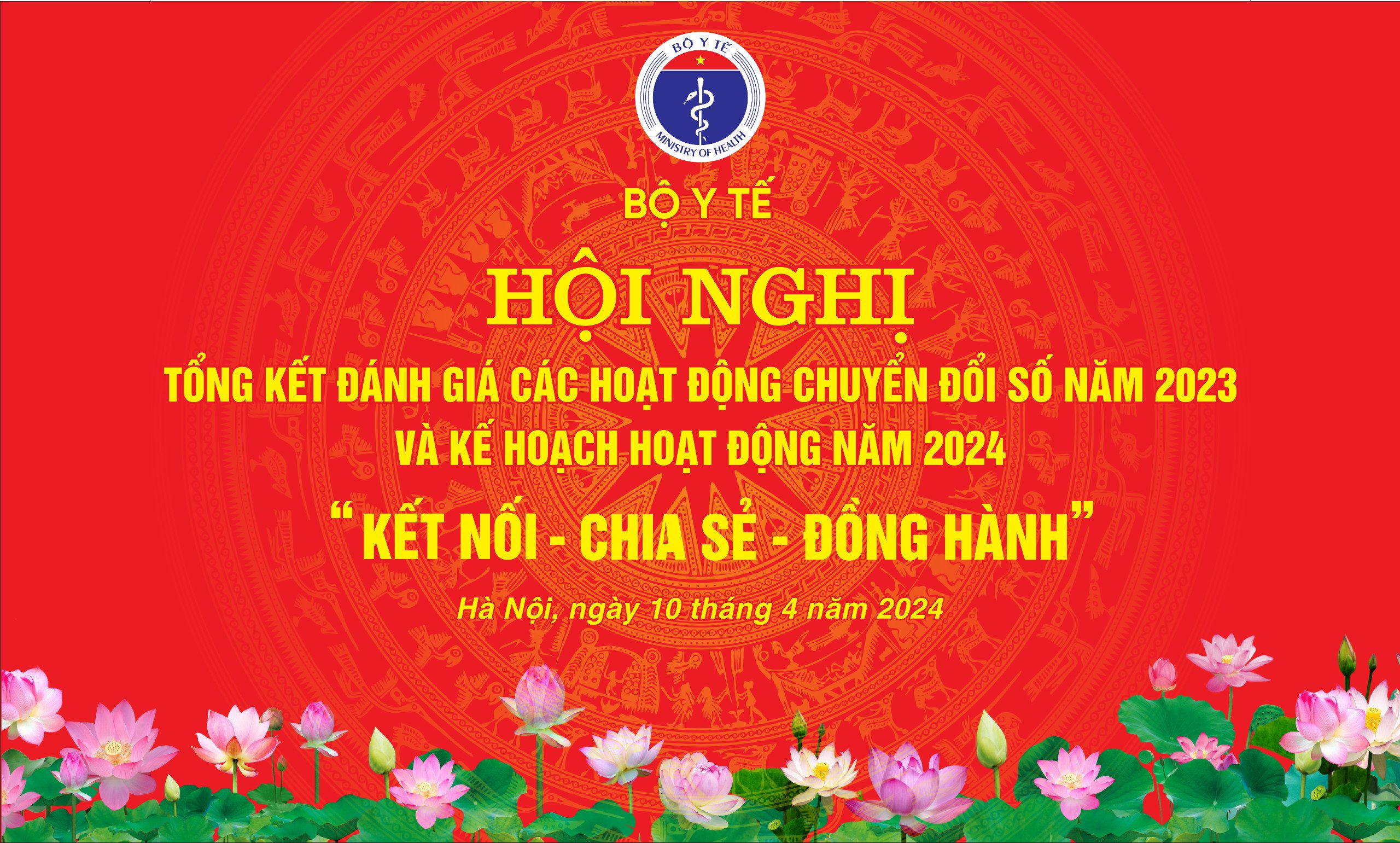 CHƯƠNG TRÌNH  HỘI NGHỊ TỔNG KẾT, ĐÁNH GIÁ CÁC HOẠT ĐỘNG CHUYỂN ĐỔI SỐ NĂM 2023 VÀ KẾ HOẠCH HOẠT ĐỘNG NĂM 2024