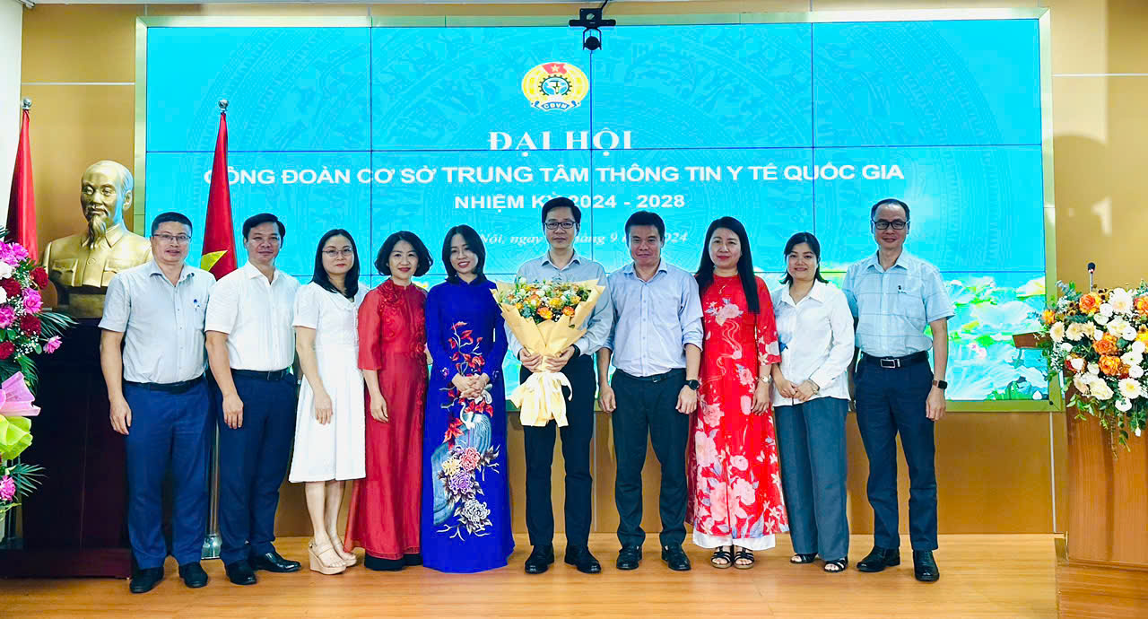 Đại hội Công đoàn cơ sở Trung tâm Thông tin y tế Quốc gia nhiệm kỳ 2024-2028